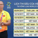 Lịch thi đấu giữa đội tuyển Việt Nam và Malaysia
